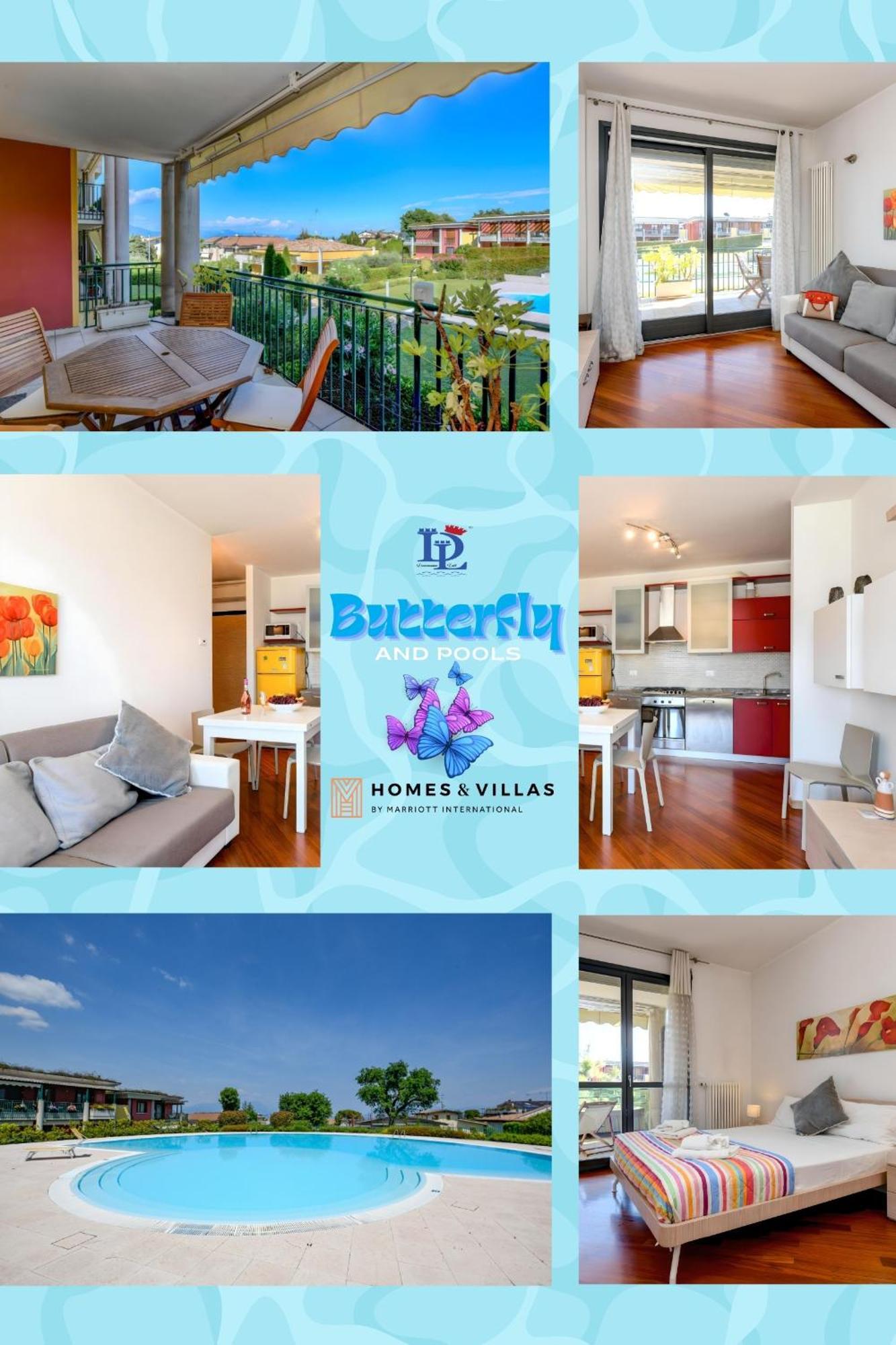 Desenzanoloft Official Partner Marriott Homes & Villas -Butterfly And 5 Pools Family Apartment Desenzano del Garda Exteriör bild